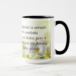 Tasse de café de citation d'amitié