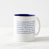 Tasse de café de citation d'Ayn Rand (Devant droit)