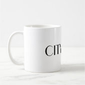 Tasse de café de citation de FILLE de VILLE (Gauche)