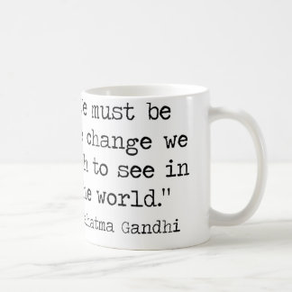 Tasse de café de citation de Gandhi