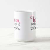 Tasse de café de citation de pharmacie (Centre)