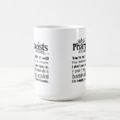 Tasse de café de citation de pharmacien (Centre)