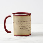 Tasse de café de citation de Thomas Jefferson (Gauche)