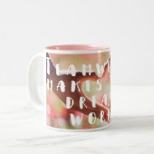 Tasse de café de citation de travail d'équipe (Devant gauche)