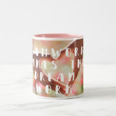 Tasse de café de citation de travail d'équipe (Centre)