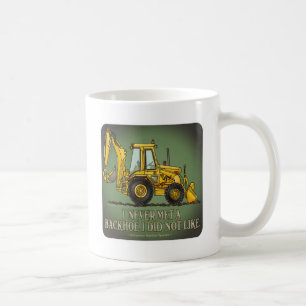 Tasse de café de citation d'opérateur de pelle