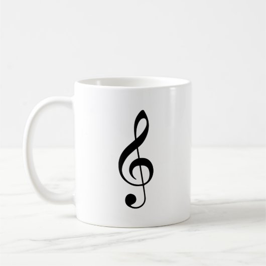 Tasse de café de clef triple (Gauche)
