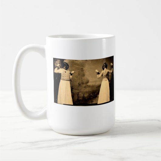 Tasse de café de clôture des femmes vintages (Gauche)