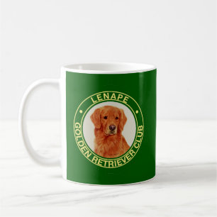 Tasse de café de club de golden retriever de