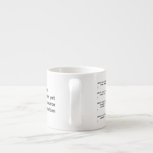 Tasse de café de codeur de Java (Dos)