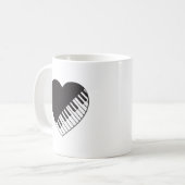 Tasse de café de coeur de piano (Devant gauche)