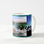 TASSE DE CAFÉ DE COLLAGE DE PHOTO DE PLAGE DE (Devant droit)