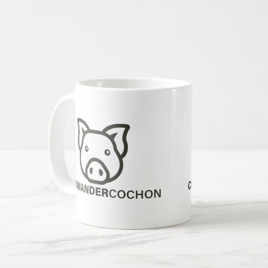 Tasse de café de commandant Cochon (Devant gauche)
