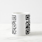 Tasse de café de conception de code de QR (Centre)