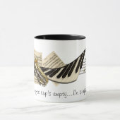 Tasse de café de conception de musique (Centre)