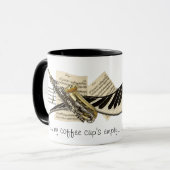 Tasse de café de conception de musique (Devant gauche)