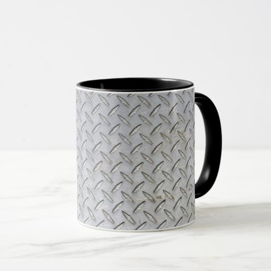 Tasse de café de conception de plat de diamant (Devant droit)