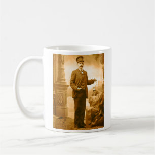 Tasse de café de conducteur de train