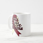 Tasse de café de conscience de cancer de la tête (Devant gauche)