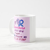 Tasse de café de conscience du diabète T1 mon (Devant gauche)