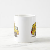 Tasse de café de construction du camion à ordures (Centre)