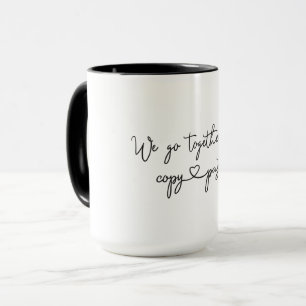 Tasse de café de copie et de pâte