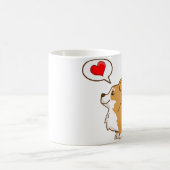 Tasse de café de corgi de Saint-Valentin (Centre)
