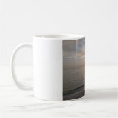 Tasse de café de coucher du soleil de plage de la (Gauche)