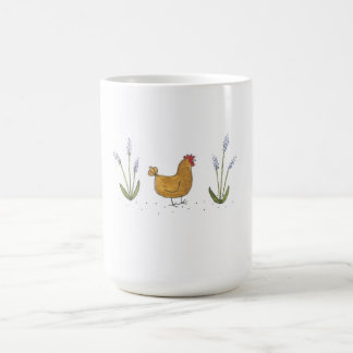 Tasse de café de couleur chamois de poule