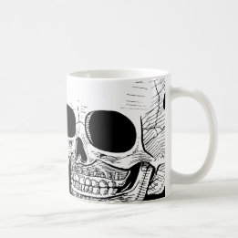 Tasse de café de crâne