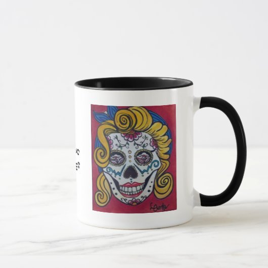 Tasse de café de crâne de sucre de Marilyn (Droite)