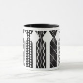 Tasse de café de cravates noires (Centre)