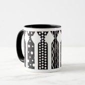 Tasse de café de cravates noires (Devant gauche)