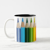 Tasse de café de crayon de couleur (Gauche)