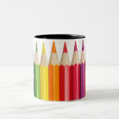 Tasse de café de crayon de couleur (Centre)