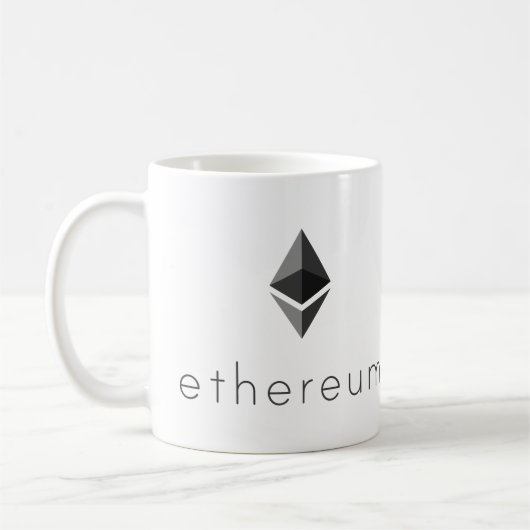 Tasse de café de Cryptocurrency de symbole de logo (Gauche)