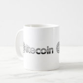 Tasse de café de Cryptocurrency de symbole de logo (Devant gauche)