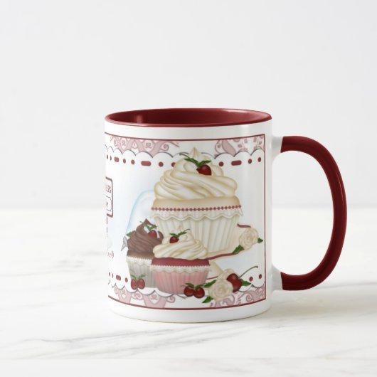 Tasse de café de CuddleCreek® ClassyCupcakes (Droite)
