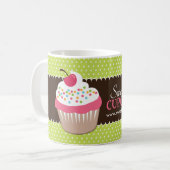 Tasse de café de Customizable Cupcake Company (Devant gauche)