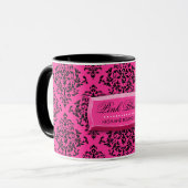 tasse de café de damassé de roses indien du (Devant gauche)