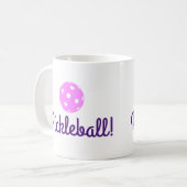 Tasse de café de dames Pickleball (rose et (Devant gauche)