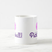Tasse de café de dames Pickleball (rose et (Centre)
