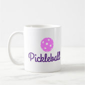 Tasse de café de dames Pickleball (rose et (Gauche)