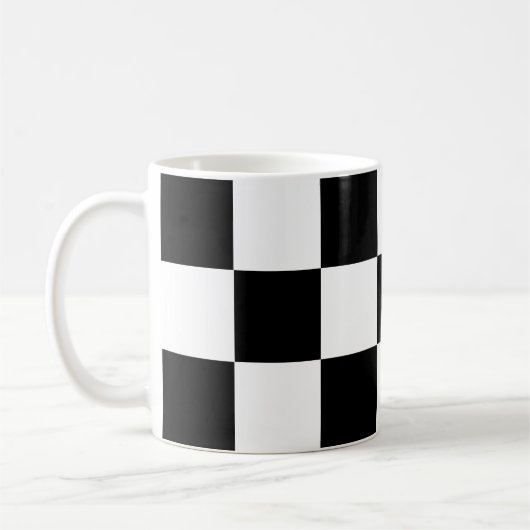 Tasse de café de damier (Gauche)