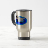 Tasse de café de dauphin - acier inoxydable (Devant gauche)