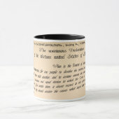 Tasse de café de déclaration d'indépendance (Centre)