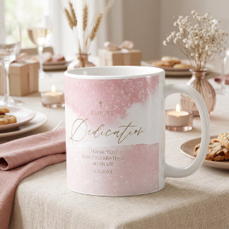 Tasse de café de dédicace de bébé à l'aquarelle ro