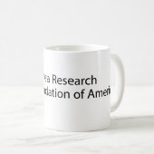 Tasse de café de défenseur de recherches de vision (Devant droit)