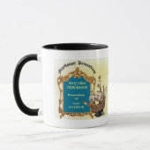Tasse de café de descendant de fleur printanière (Gauche)