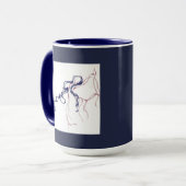 Tasse de café de deux danseurs (Devant gauche)